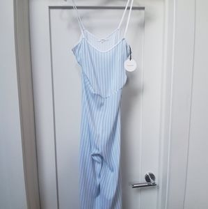 Tularosa Jacqueline Jumpsuit in Baby Blue Stripe